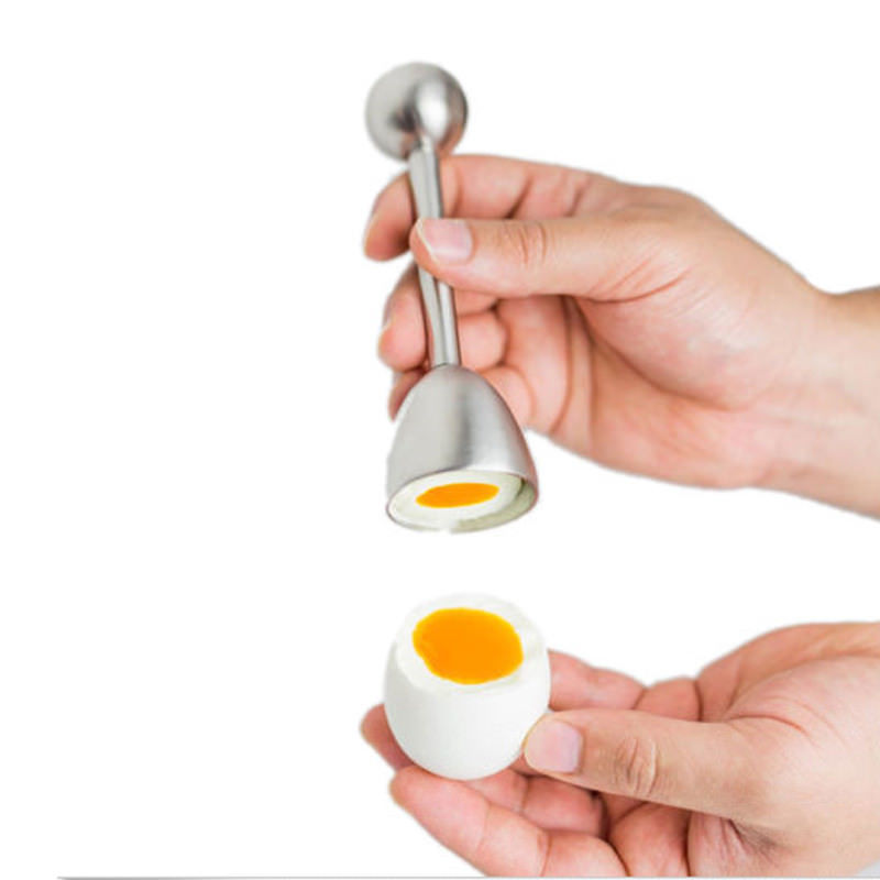Egg Separator Tool - Roestvrijstalen Gekookte Ei Topper Shell Top