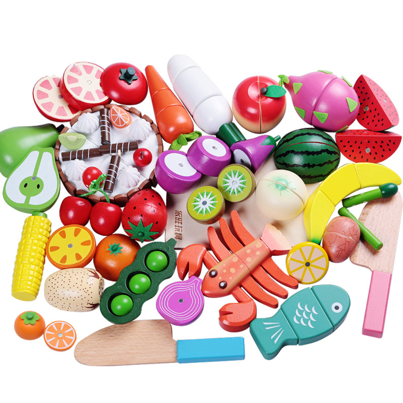 Kitchen Gadgets Kids - 1 STKS Houten Speelgoed Magnetisch Snijden