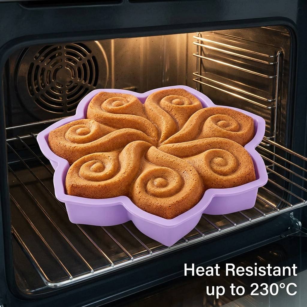 Kitchen Gadgets Worth Buying - Grote Bloemvormige Siliconen Cakevorm Spirale Swirl