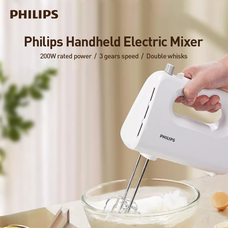 Kitchen Gadgets Blender - Philips Handheld Elektrische Eierklopper 3-Speed ​​2-Beater