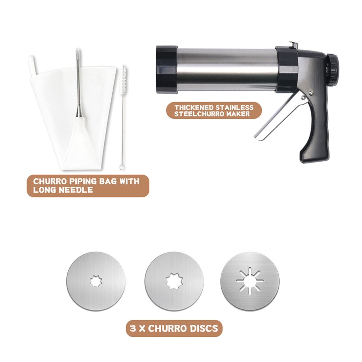 Kitchen Gadgets In Spanish - A24I Home Churros Maker Machine voor
