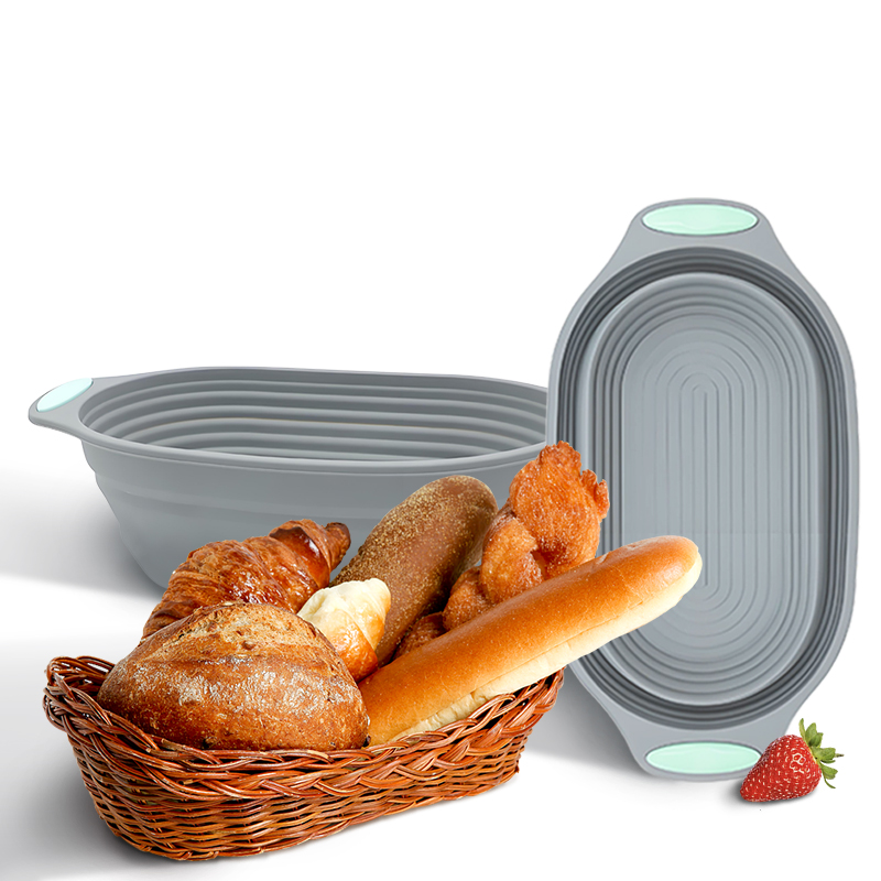 Kitchen Gadgets Worth Buying - 1PC siliconen opvouwbare banneton broodrijsmand -