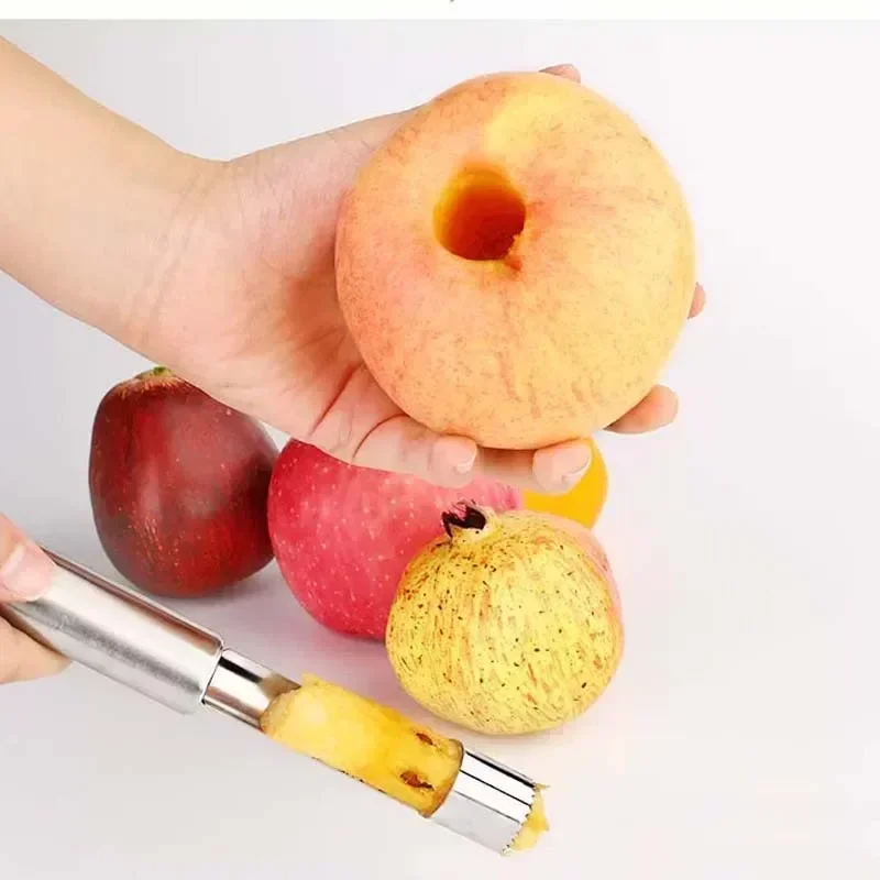 Kitchen Gadgets Hacks - Roestvrijstalen fruitboor Appelzaadverwijderaar Thuis Groentegereedschap voor