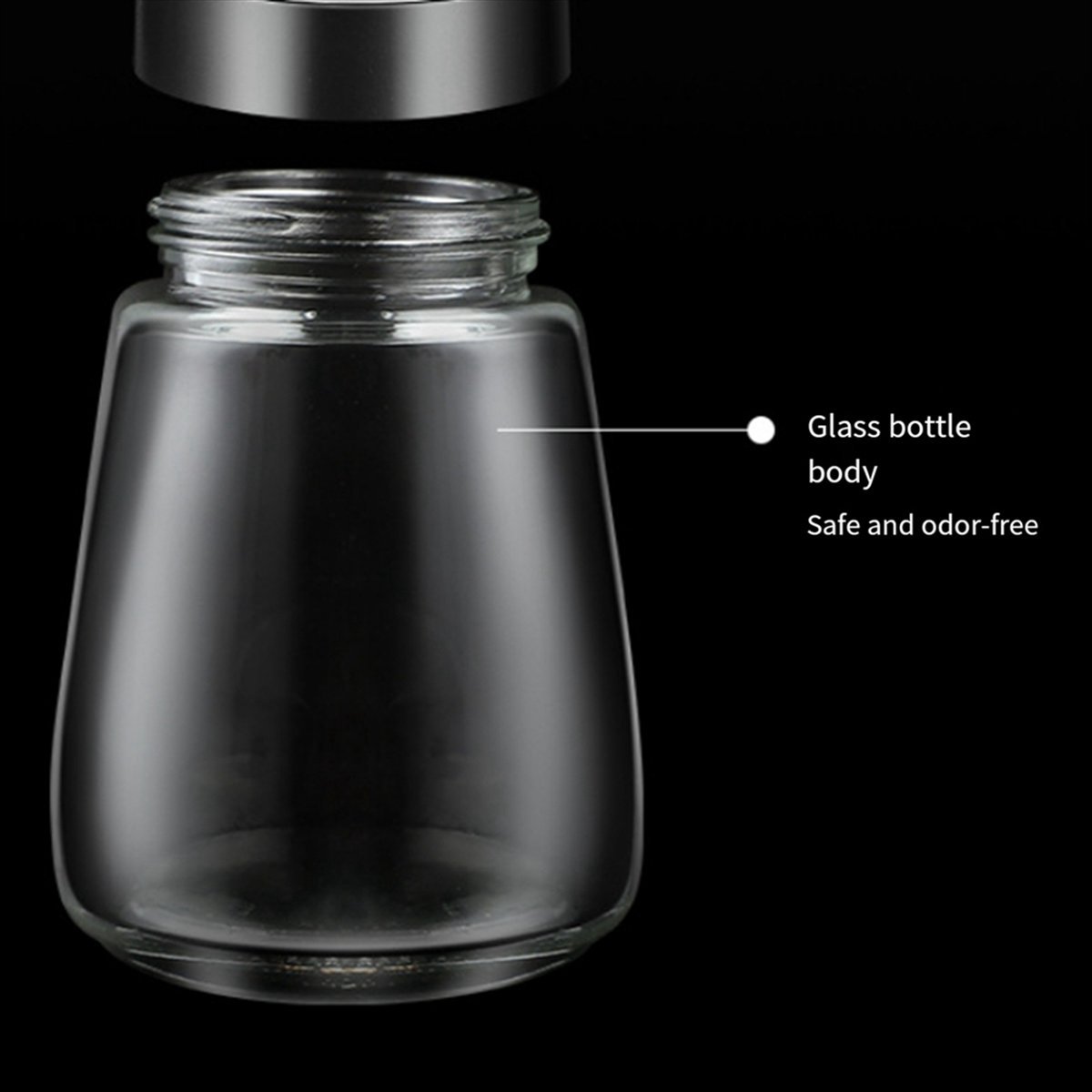 Kitchen Gadgets Usa - [Promoties]Handmatige zout- en pepermolen Transparante glazen