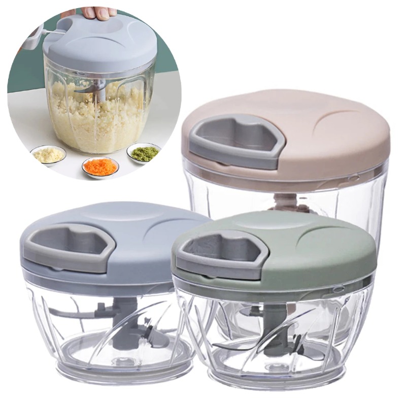 Kitchen Gadgets Hacks - 500/900ML Knoflook Chopper Handleiding Knoflookpers Voedsel