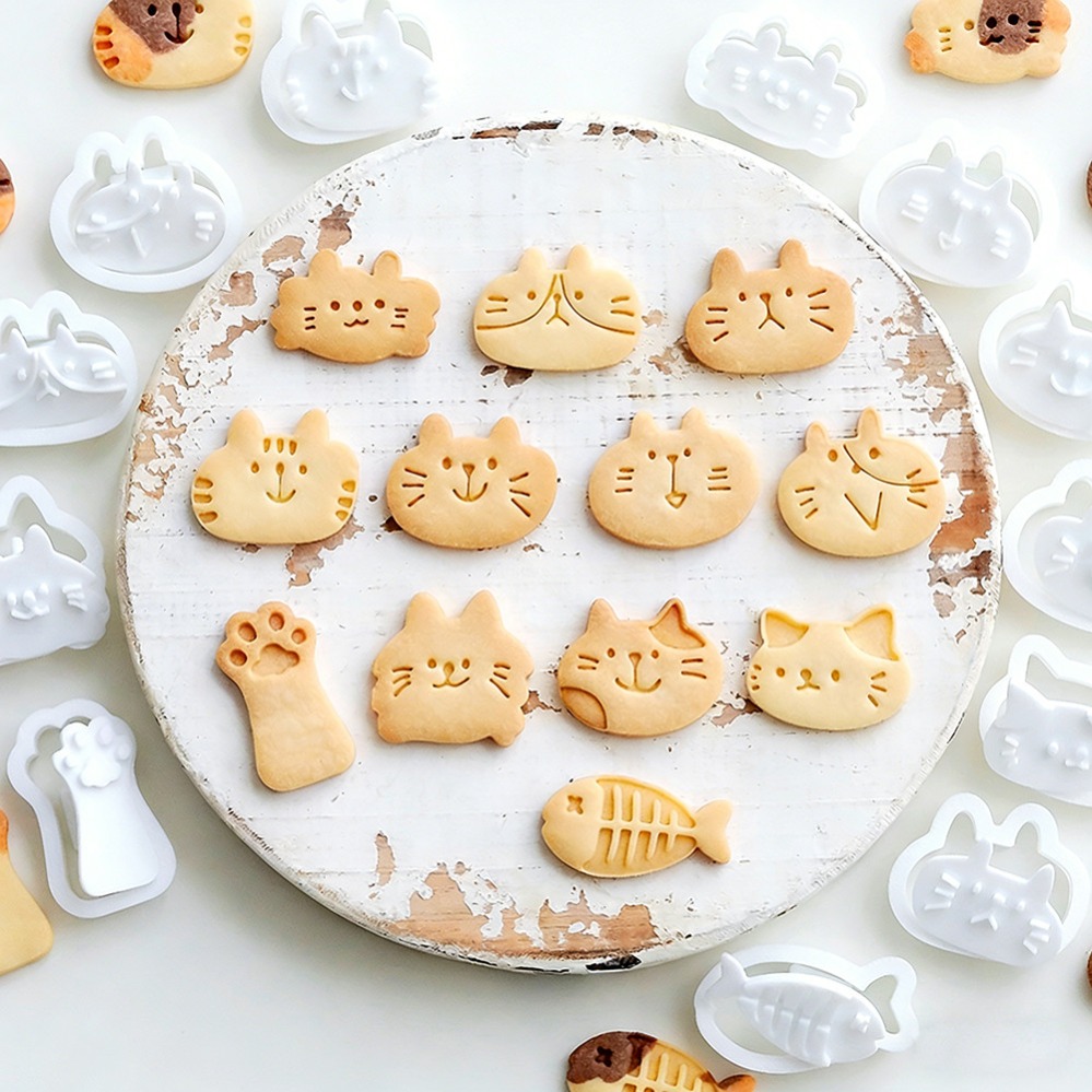 Kitchen Gadgets Worth Buying - Schattige Kitten DIY Stempel Koekjesvormpjes Bakvorm
