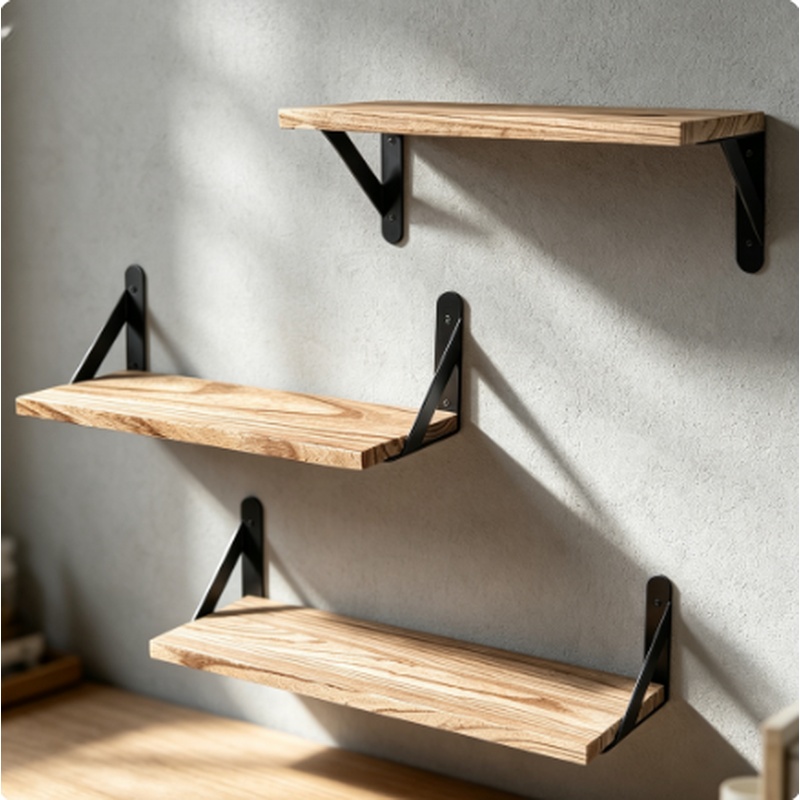 Houten zwevende wandplanken, h - Kitchen Gadgets Hacks recensie en prijs