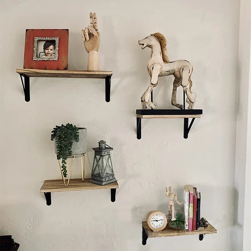 Houten zwevende wandplanken, h - Kitchen Gadgets Hacks recensie en prijs
