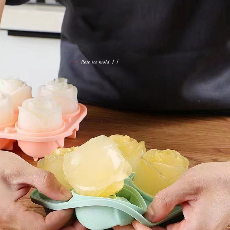 3D Rose Ice Mallen 4 Gaten Ijs - Kitchen Gadgets Worth Buying recensie en prijs
